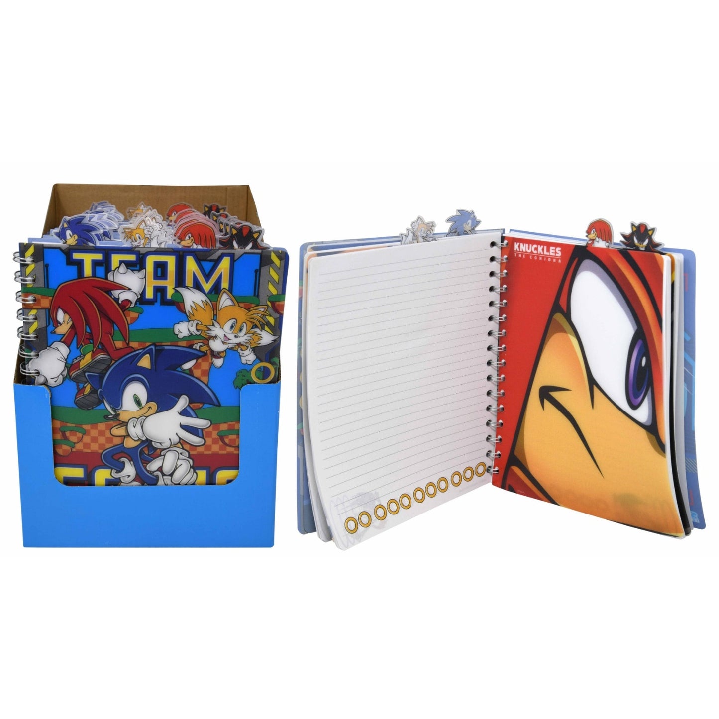 Sonic 4 Tabbed Spiral Journal