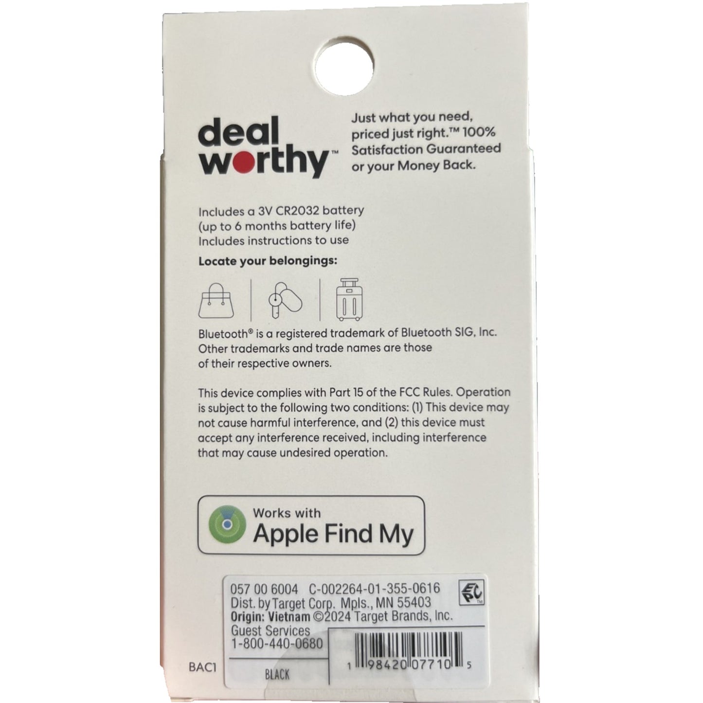 pack 3 Deal Worthy Item Locator Key Chain “Apple Find Me” App Connectivity