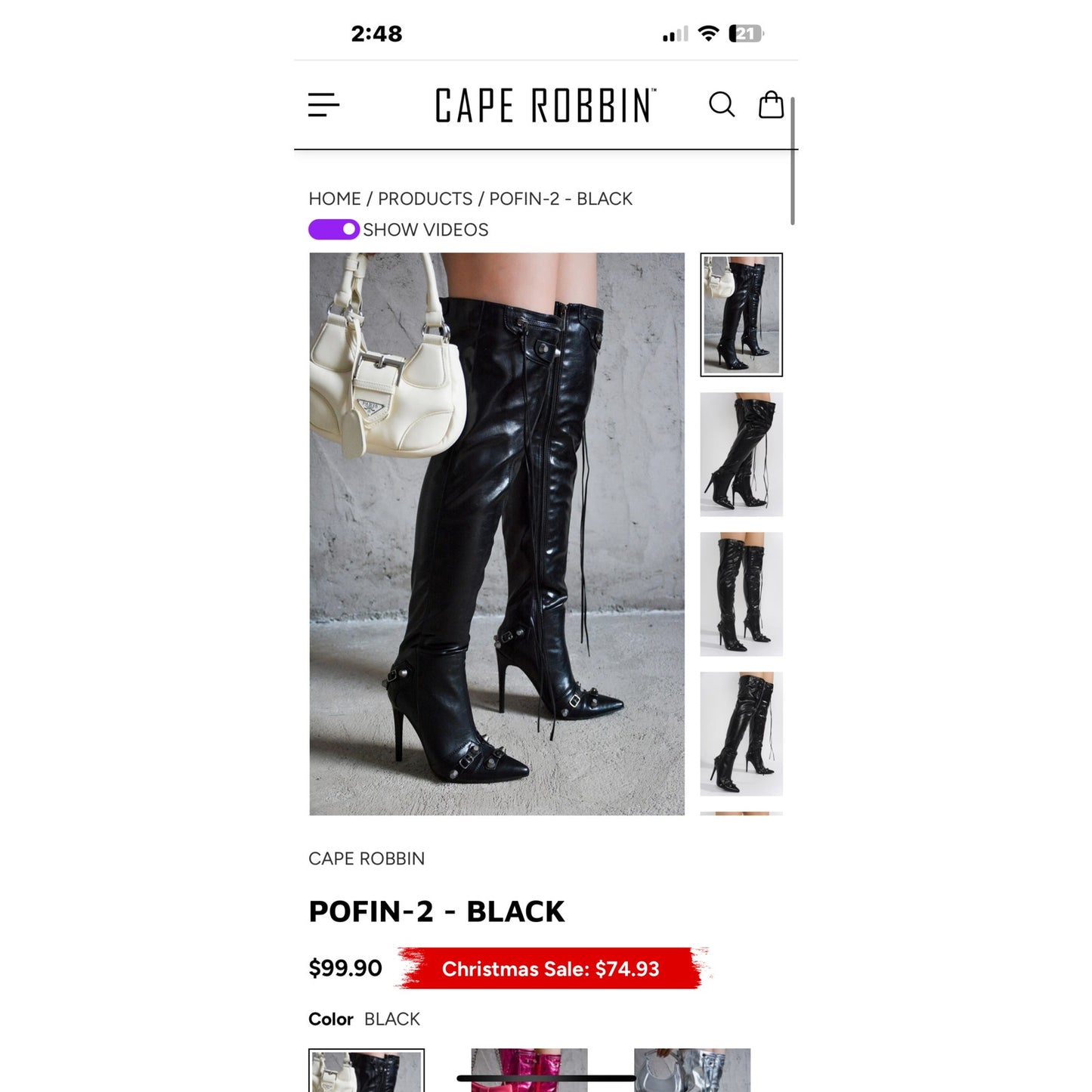 Cape Robbin Boots Pofin-2 Boot
6.5 open box BOX DAMAGE