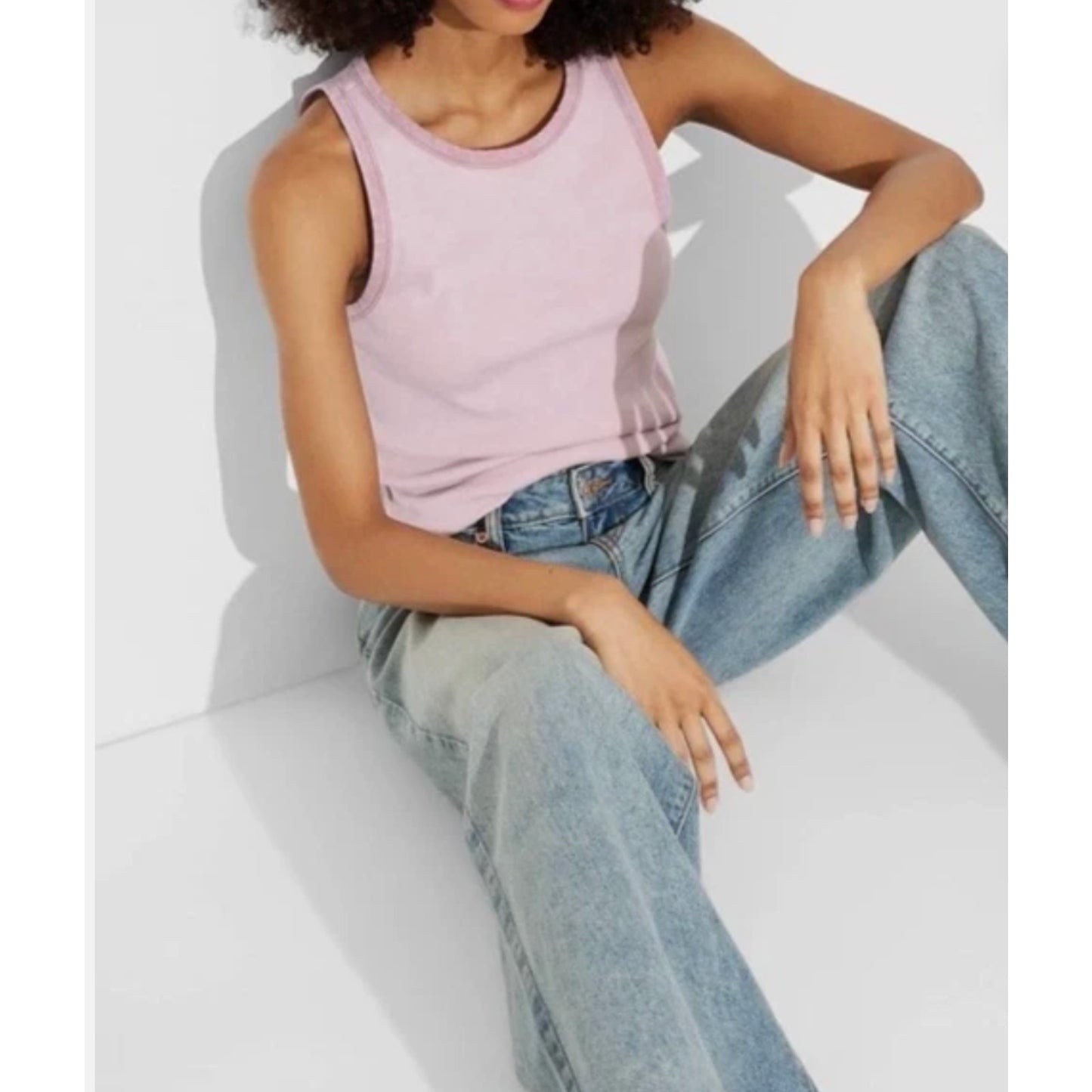 LOTE 6 Pzs. Small - Womens Long Line Tank Top - Wild Fable - Mauve