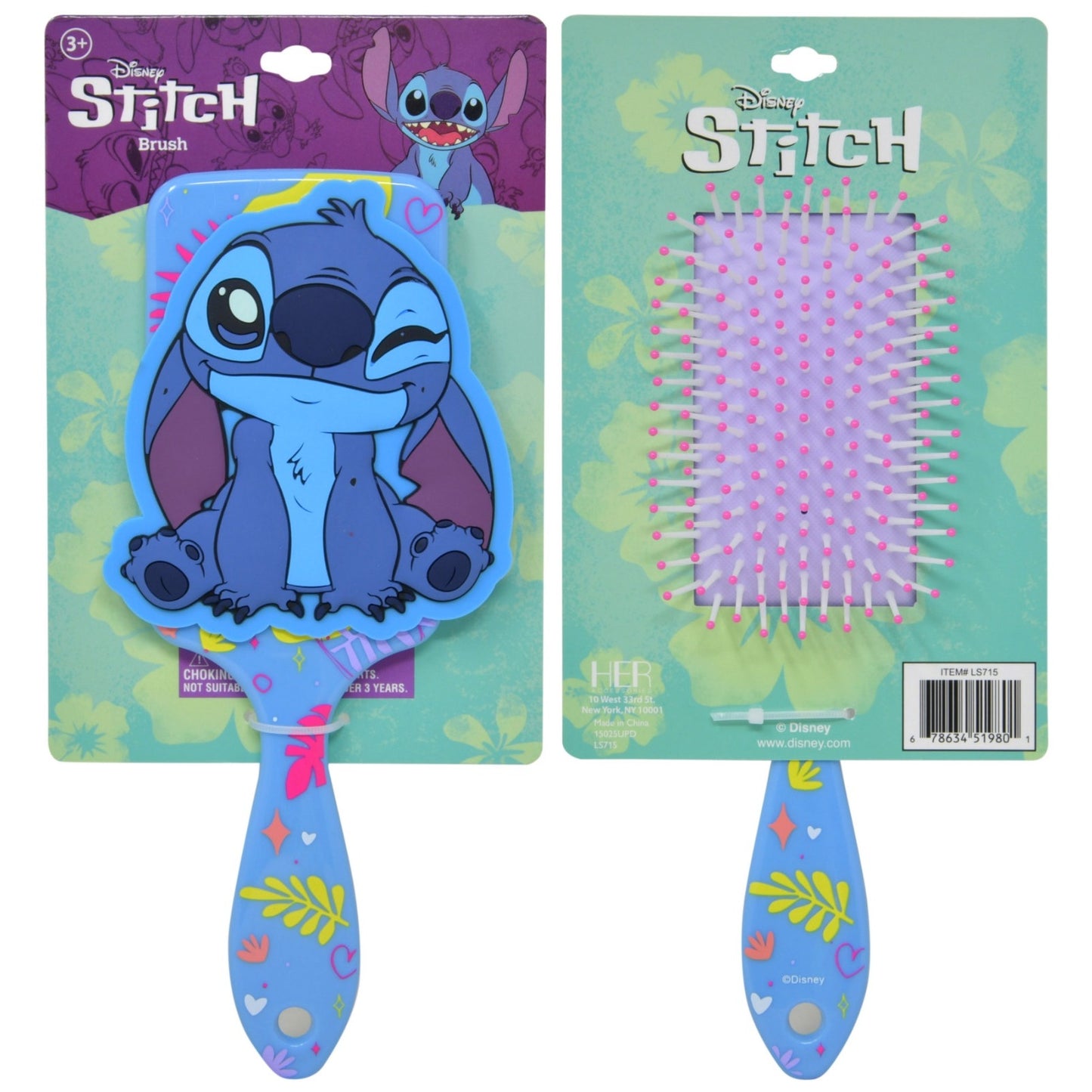 Stitch Character Shaped Bubber Brush eith Hangtag
