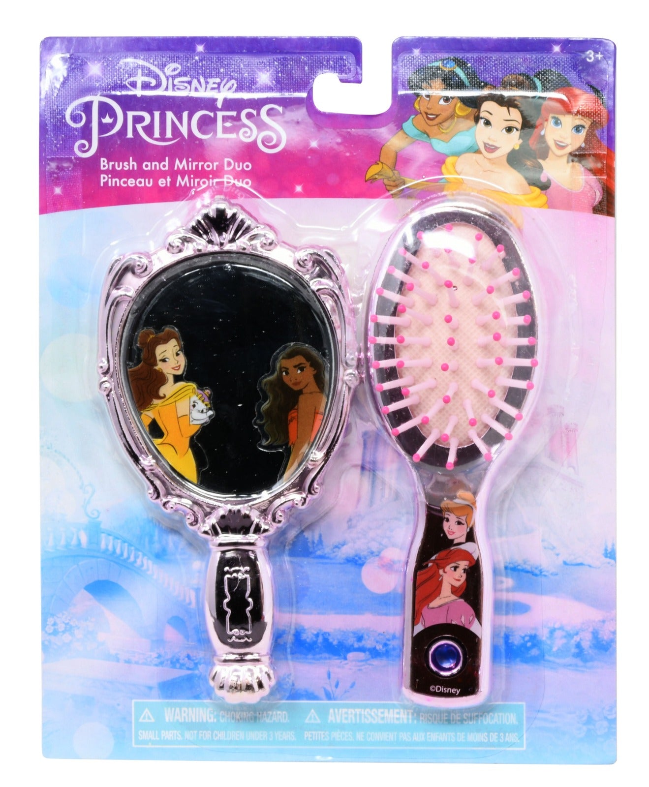 Princess Brush & Mirror on Card
