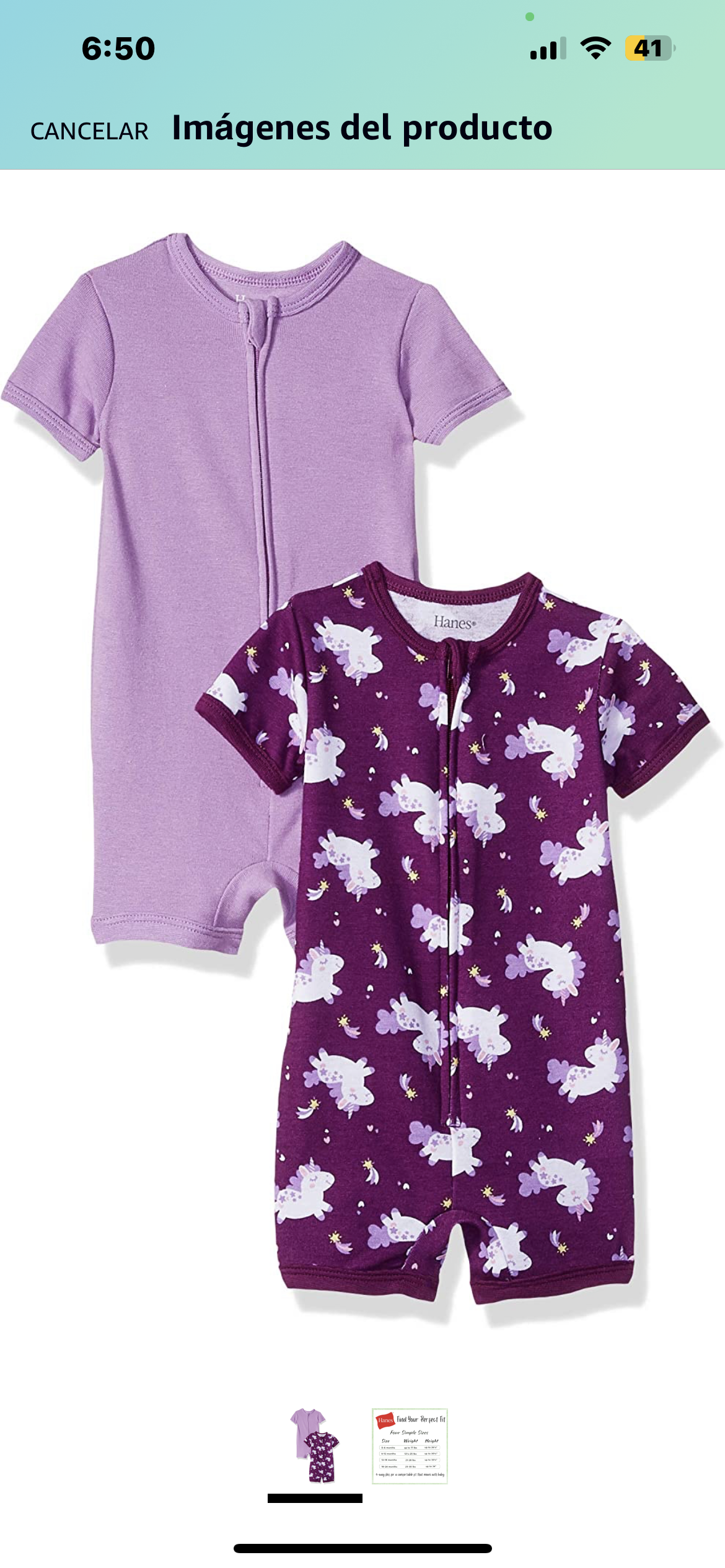 Hanes Mameluco de manga corta con cremallera para niños y niñas, paquete de 2