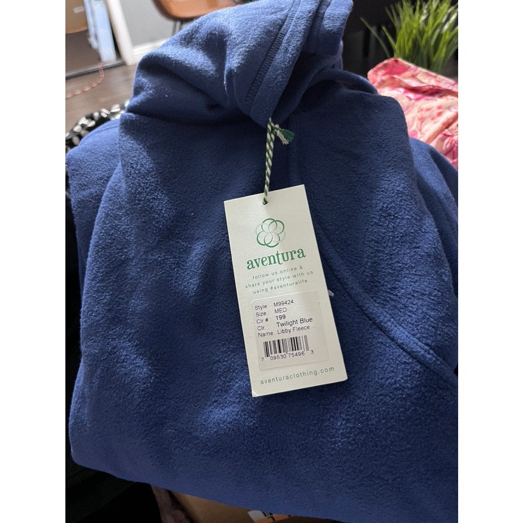 Aventura Clothing Women's Standard fit long Sleeve Libby Fleece Twilight blue M