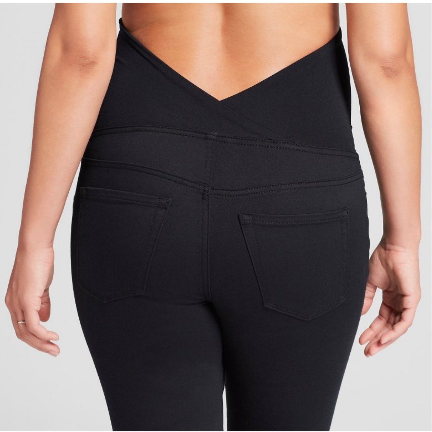 Crossover Panel Skinny Maternity Jeans Isabel Maternity Ingrid & Isabel size6/28