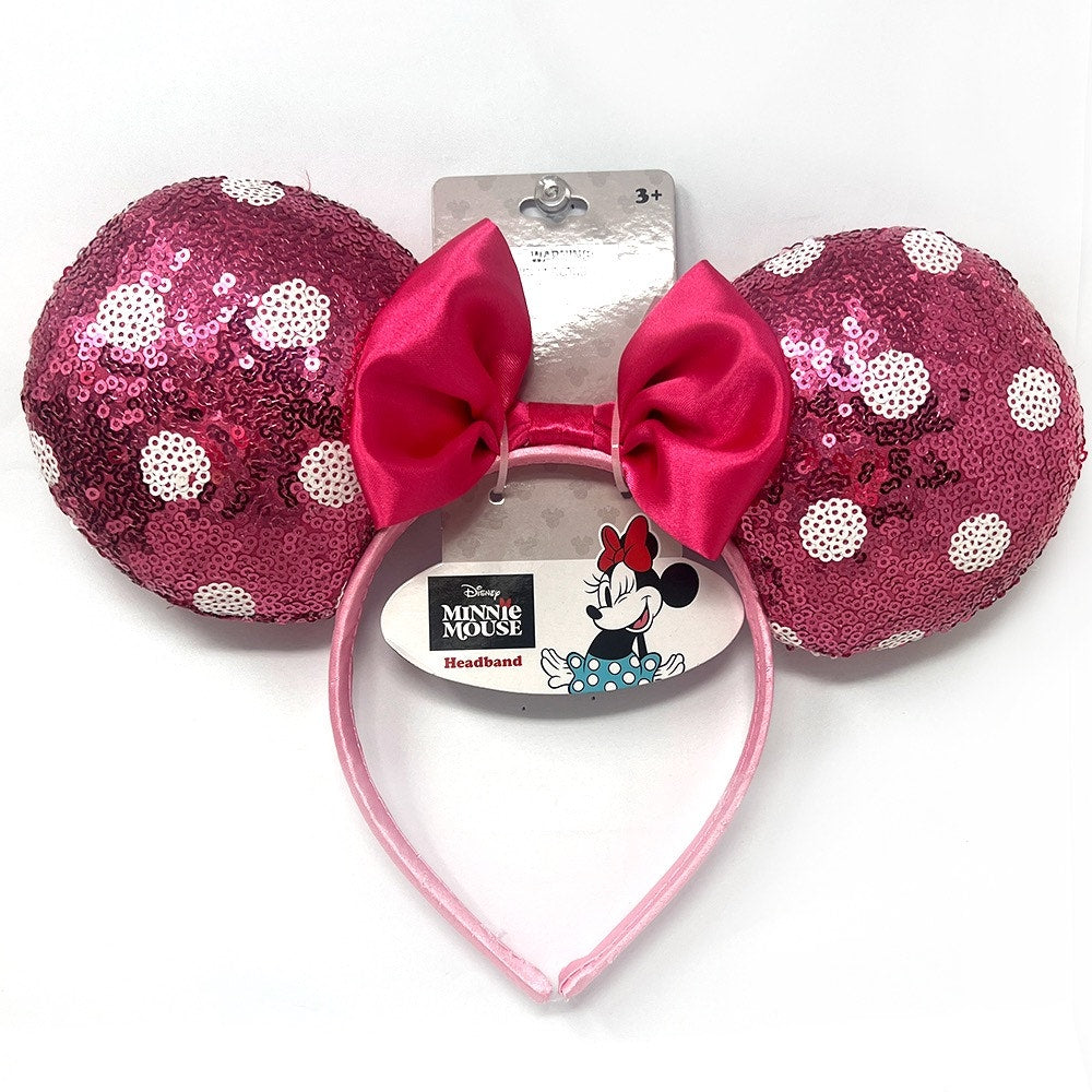 Minnie Ears Pink Polka Dot Headband on Header Card