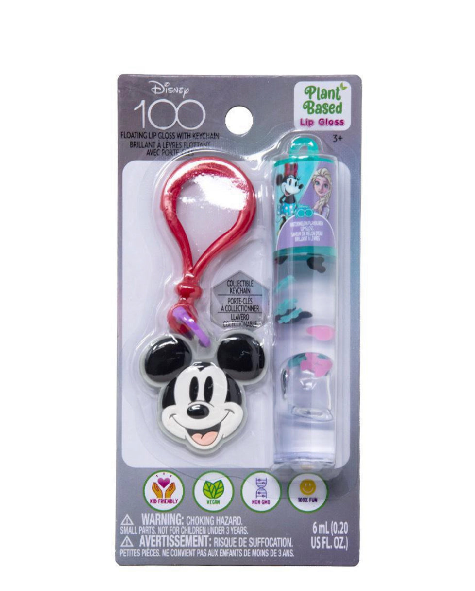 Disney's 100th Lip Gloss with Zipper Pull on Card