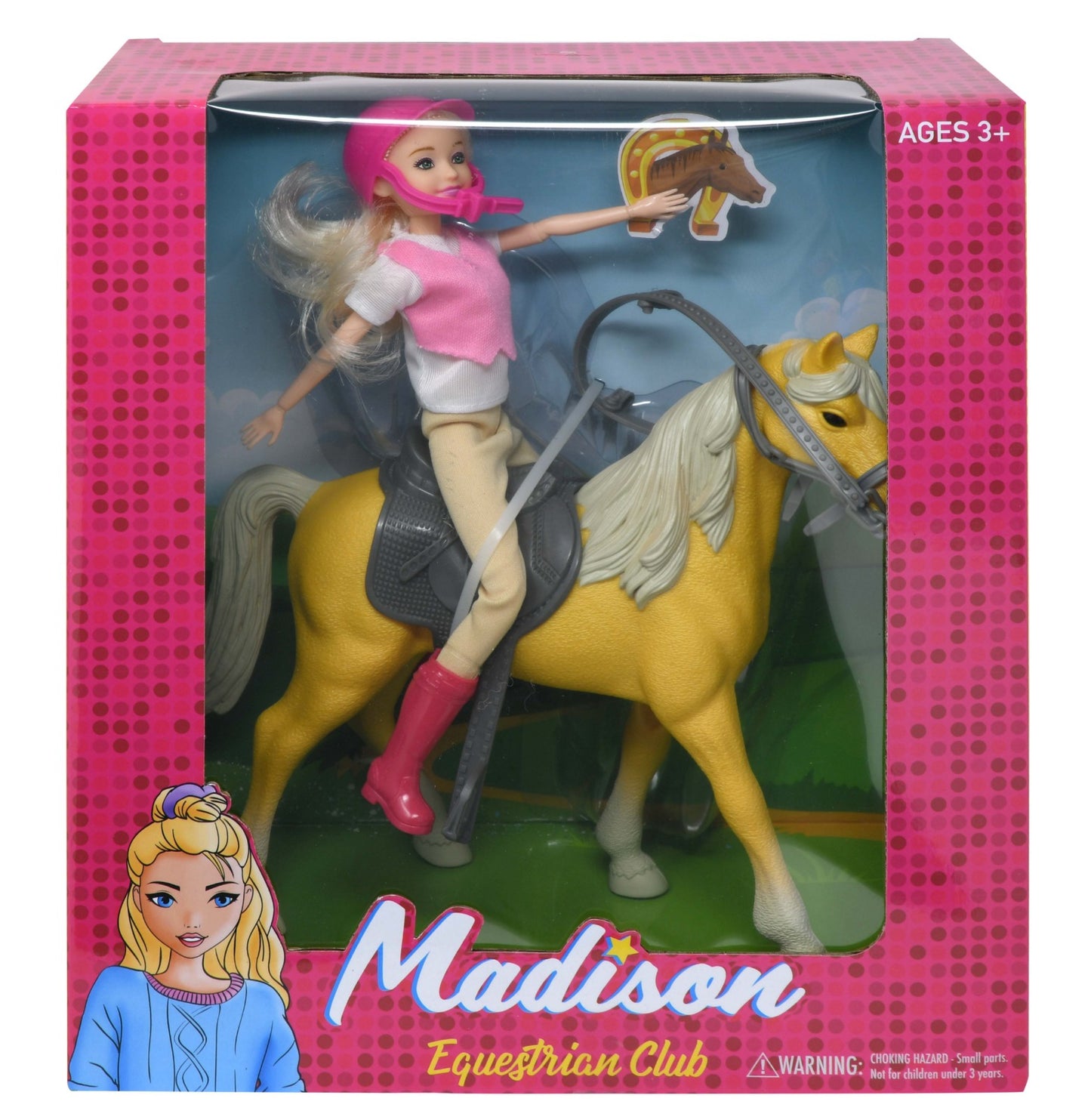 Madison with Horse set in window