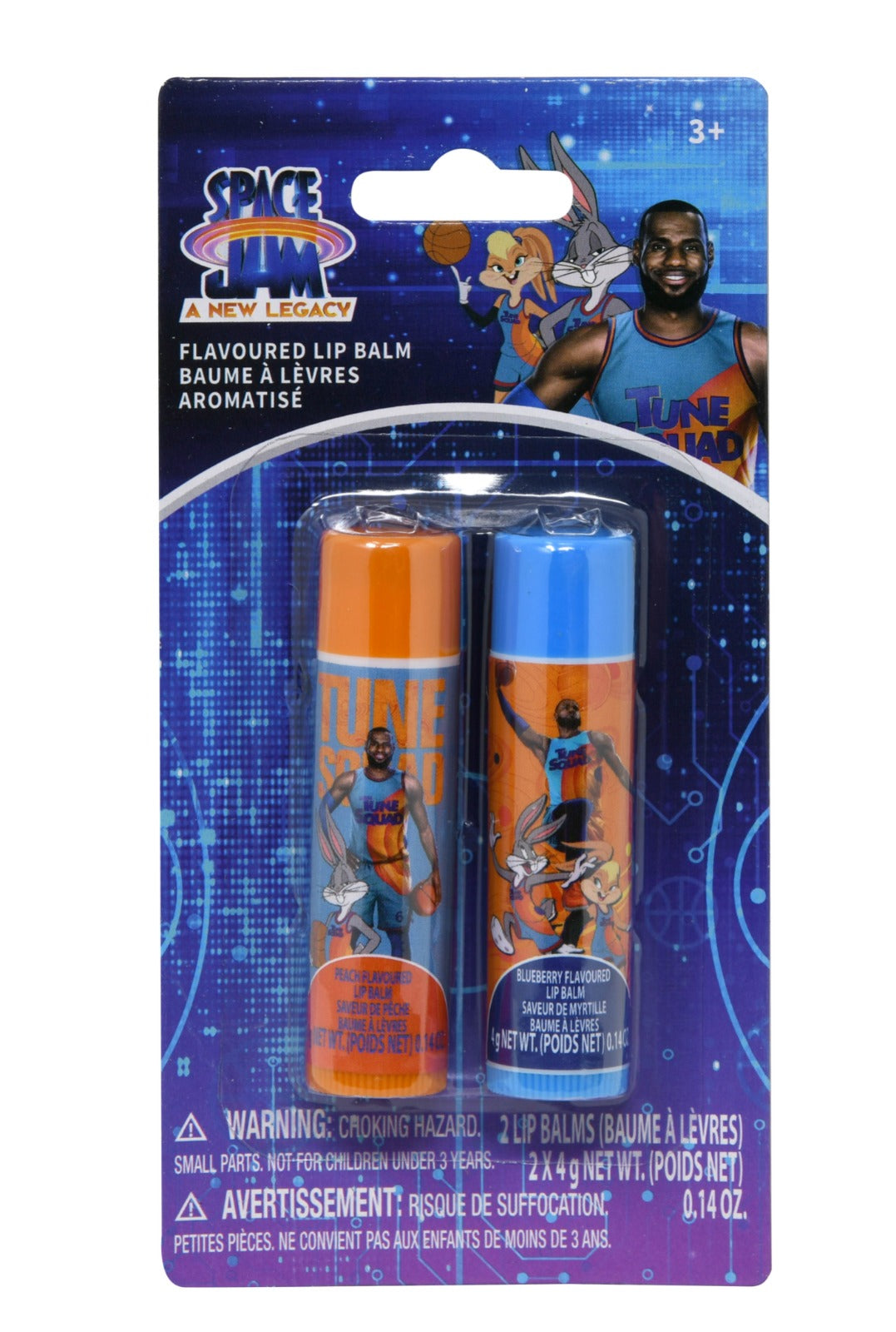 Space Jam 2pk lip balm on Card