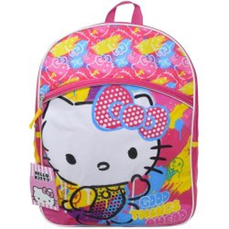 Hello Kitty 16" Backpack with 1 front pocket