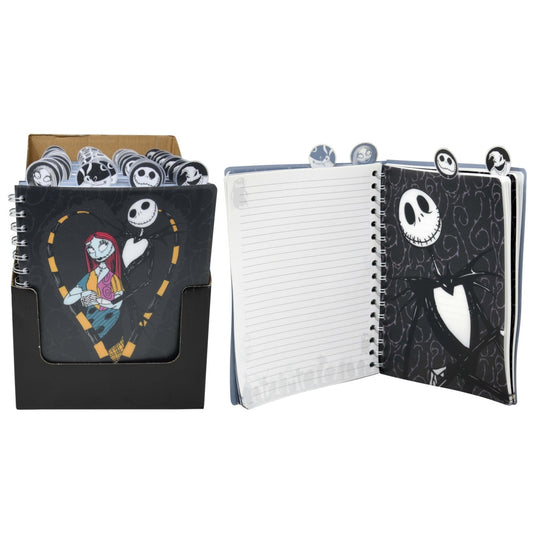 Nightmare Before Christmas 4 Tabbed Spiral Journal