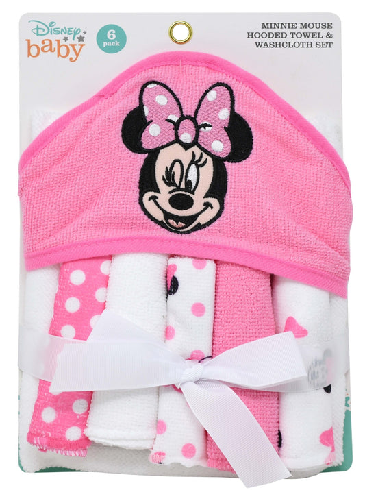 Minnie Baby Towel w/5 Washcloths