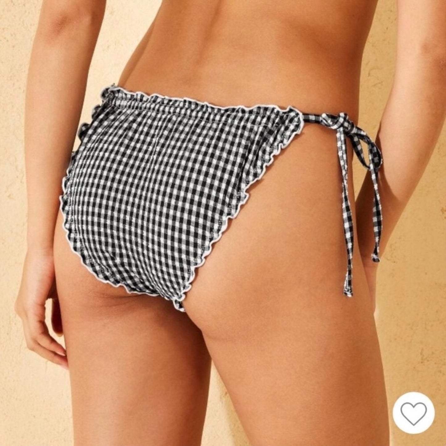 NWT Wild Fable Women’s Gingham Cheeky Bikini Bottom Size XS
