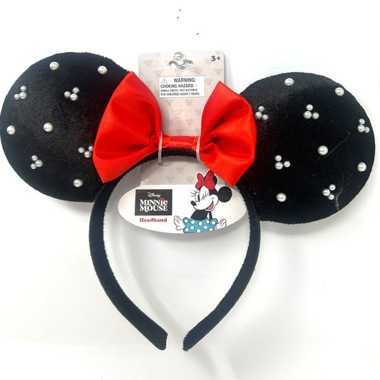 Minnie Ears Headband with Pearls on Header Card