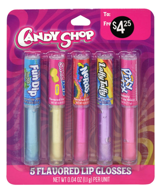 Candy Shop 5pk Lip Gloss on Card pre price $4.25