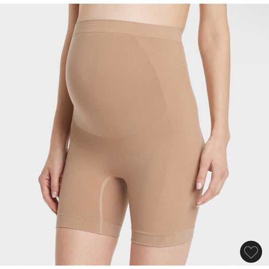 Shapewear Bike Shorts Maternity - Isabel Maternity by Ingrid & Isabel™ Taupe M