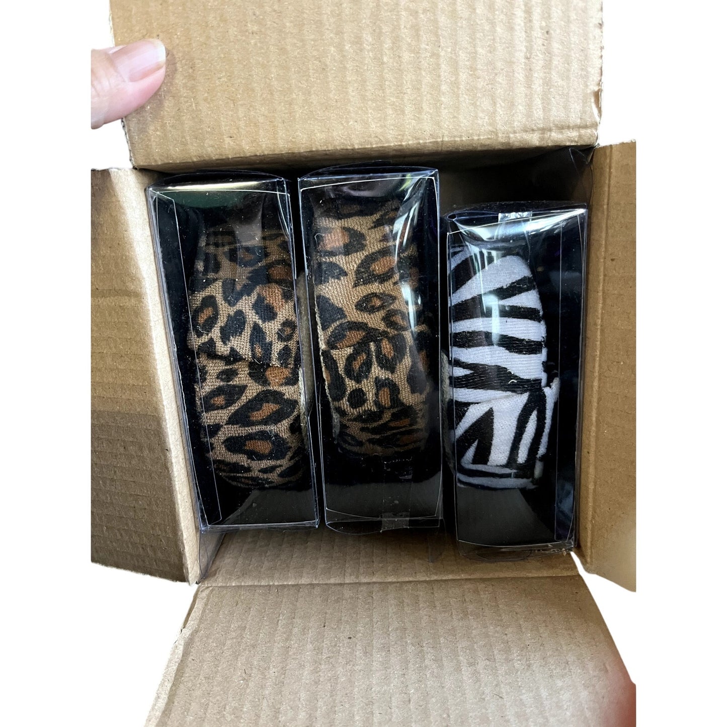 3 pk Trendy Tools BATH SPONGE LEOPARD TERRY PRINT:TRENDY TOOLS