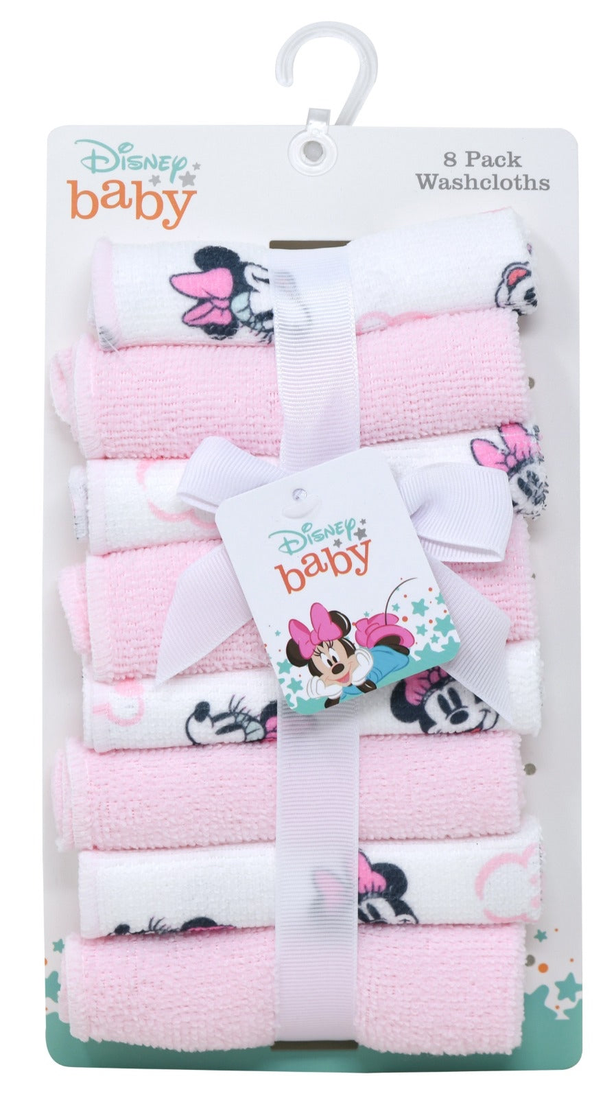 Minnie 8pk Washcloths