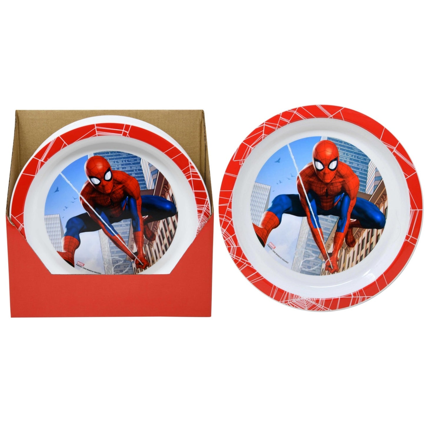 Spiderman  PP 8" Plate plastic pack 2