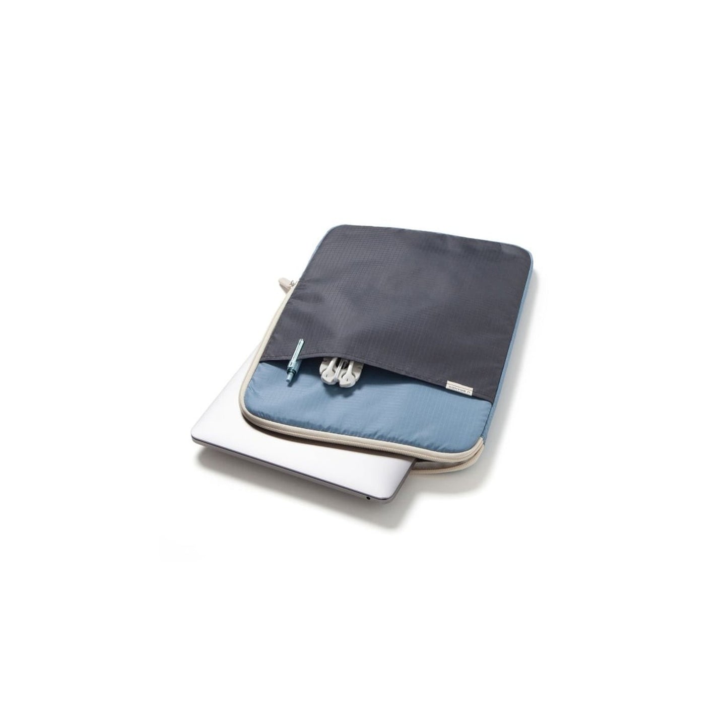 U Brands Blue Grid Patterned Laptop Pouch Up To 14 Inch Screen