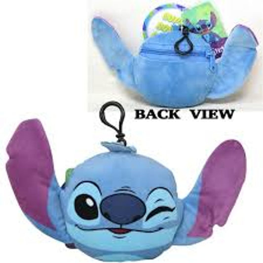 Stitch Plush Pouch, Disney, 6 Inches, 1 Count