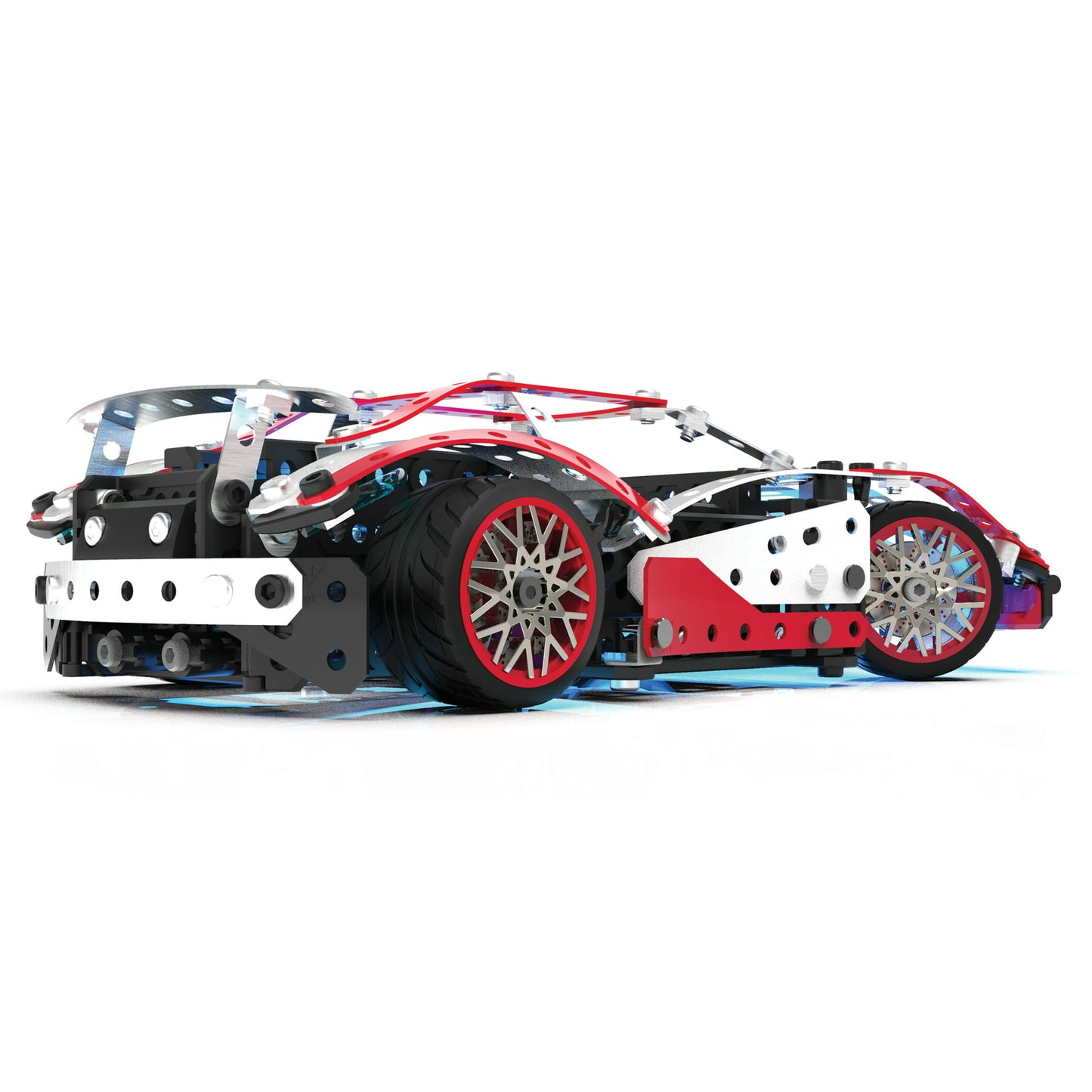 Meccano, 25-in-1 Motorized Supercar STEM Model Building Kit with 347 Parts, Real Tools and Working Lights, Kids Toys for Ages 10 and up