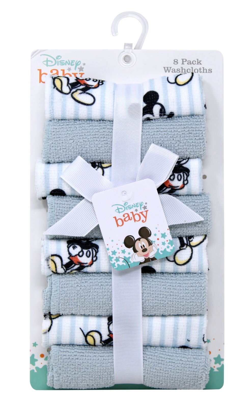 Mickey 8pk Washcloths