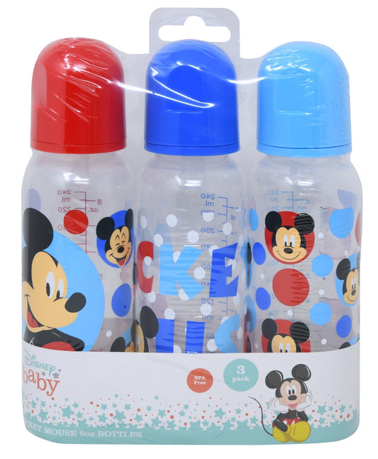 Mickey 3pk 9oz Baby Bottle