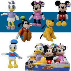 Mickey & Friends 9" Preschool Bean Plush with hang tag Asstd. in PDQ