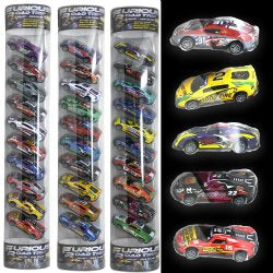 Furious road trip racer set of 10 Pull Back in Tube