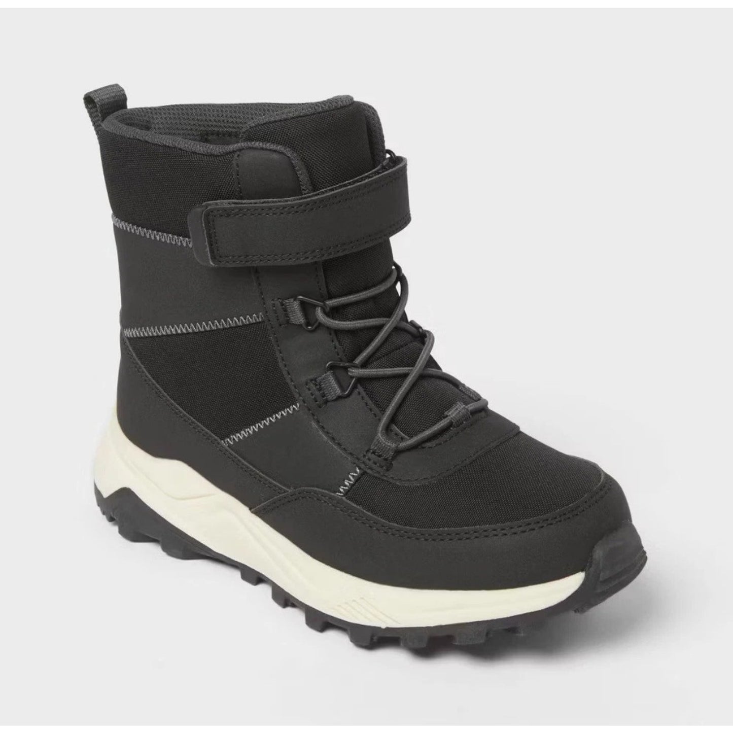 Kids' Noah Hiker Winter Boots - Cat & Jack Black 6