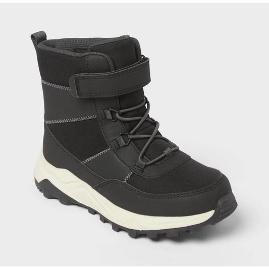 Kids' Noah Hiker Winter Boots - Cat & Jack Black 6