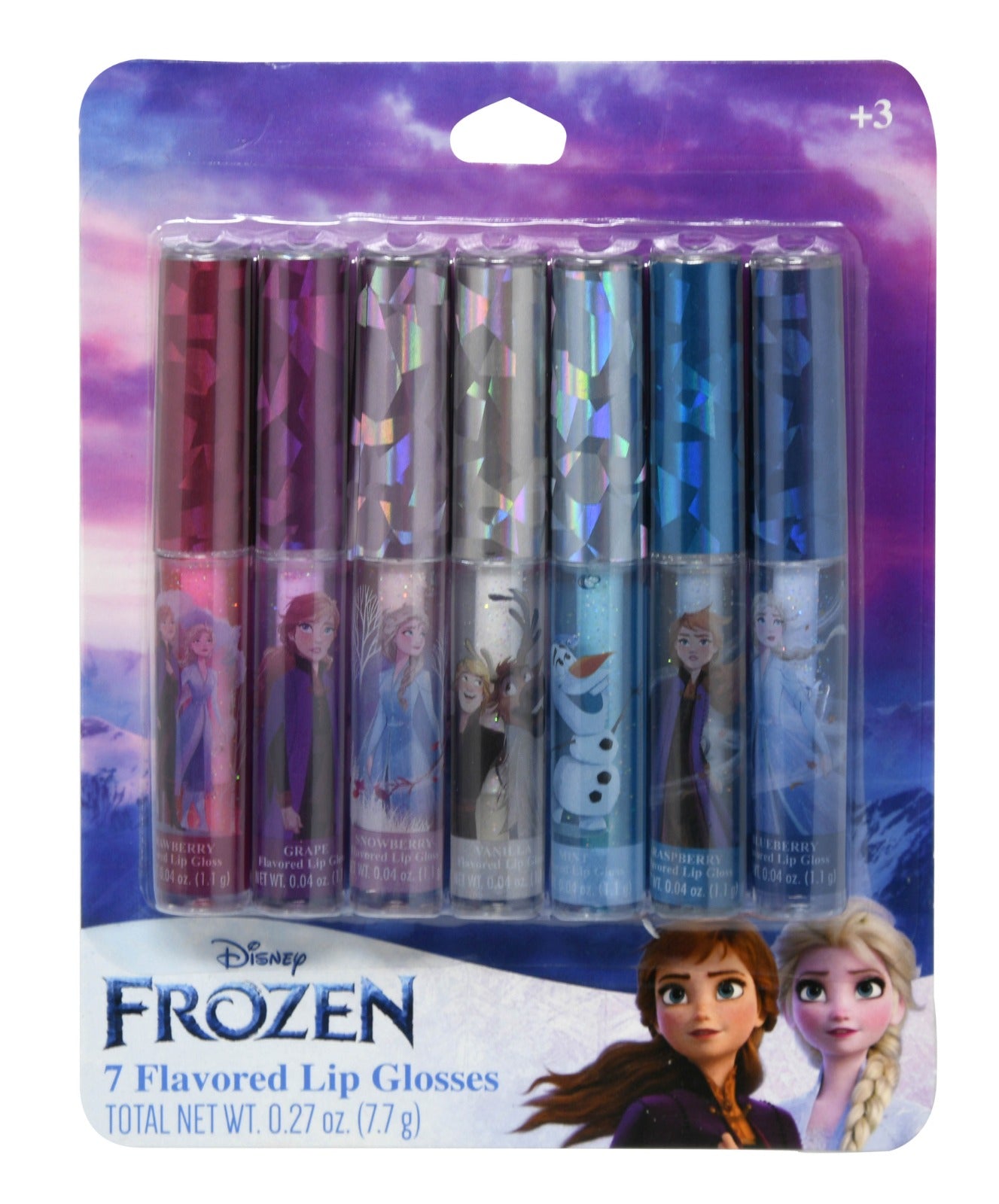 Frozen 7pk Lip Gloss On Card