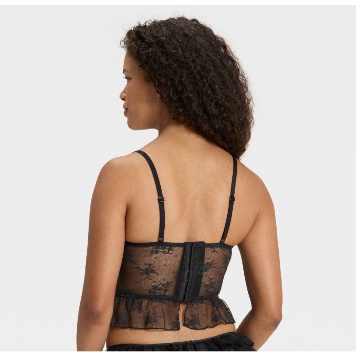 Women's Ruffle Lace Corset - Wild Fable