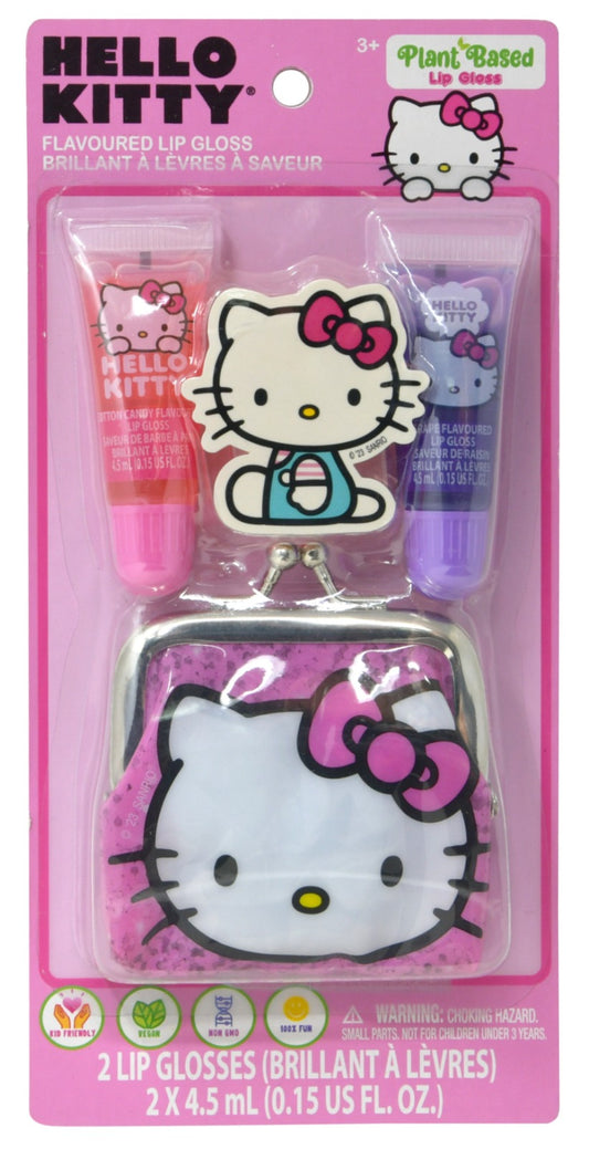 Hello Kitty 2pk Lip Tubes with Coin Purse on Card