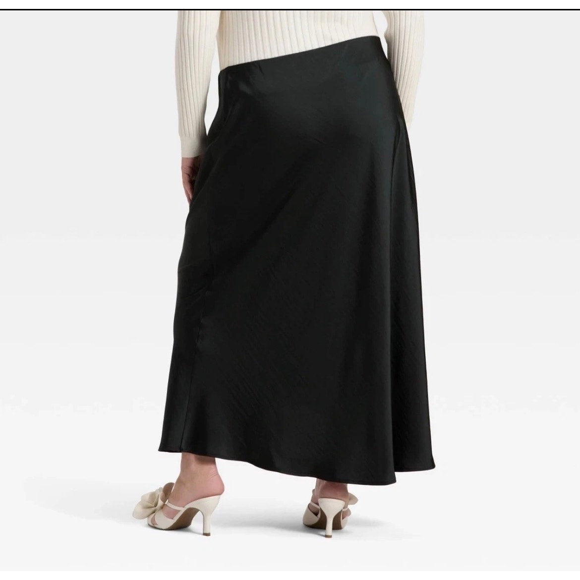 Copied - A New Day Women's Maxi Slip A-Line Skirt, Women's Plus Size 1X Black