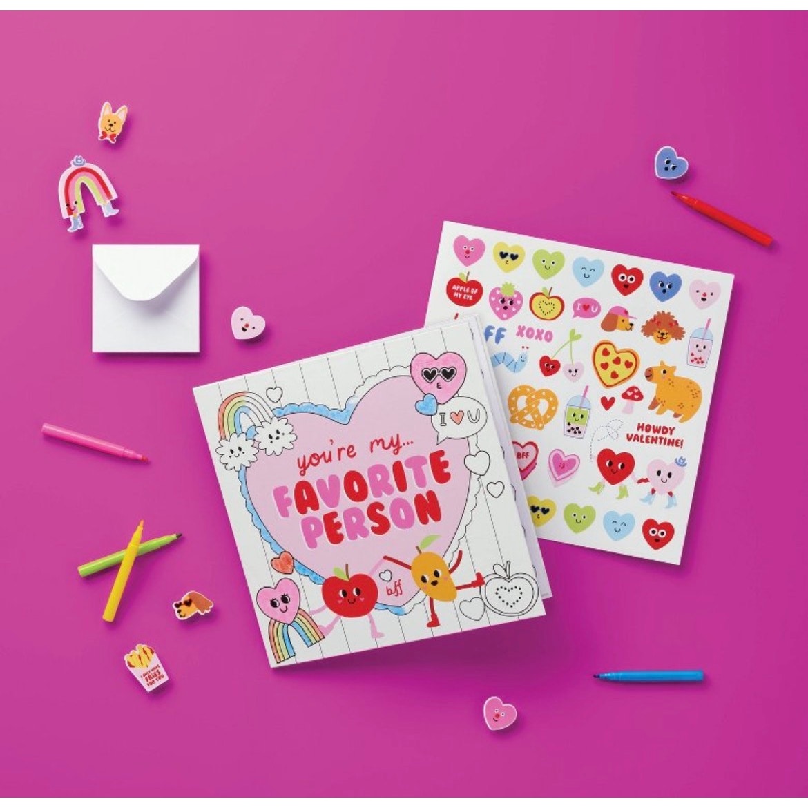 Valentine's Craft Favorite Person Keepsake Book Coloring Kit - Mondo Llama™
