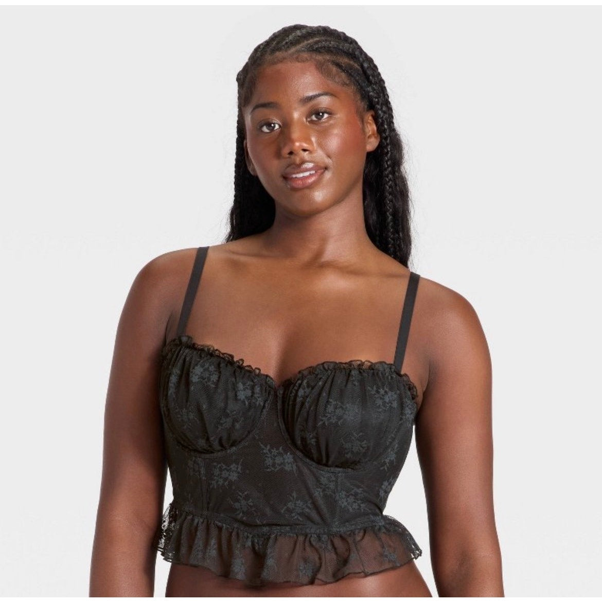 Women's Ruffle Lace Corset - Wild Fable