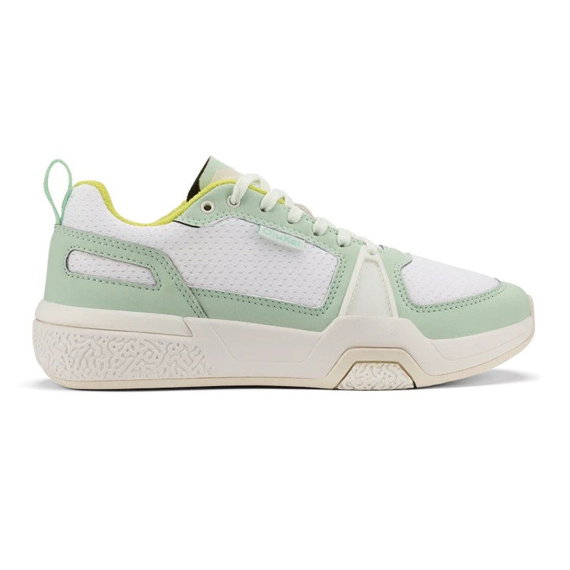 Women's Olukai Anau Pickleball Shoes Color: Bright White / Pale Mint 9