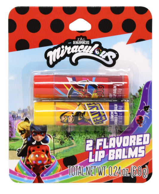 Miraculous Ladybug 2pk Lip Balm on Card