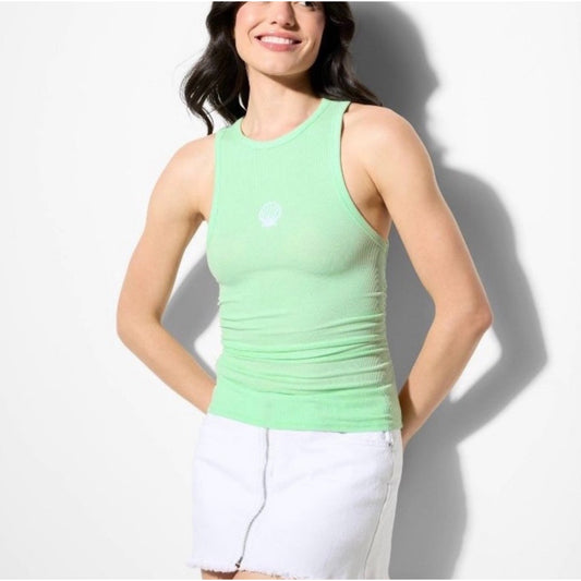 Women's High Neck Tank Top Wild Fable Mint Green Size Medium