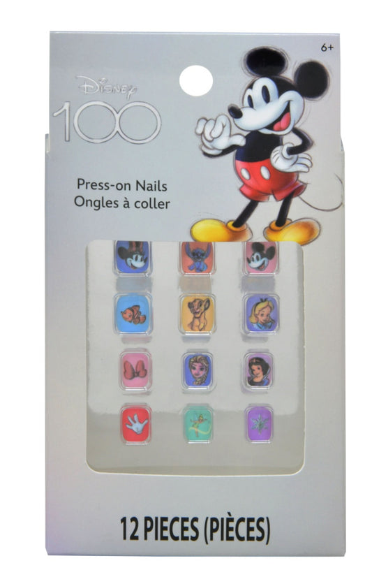 Disney's 100th Press on Nails 12pk in Box