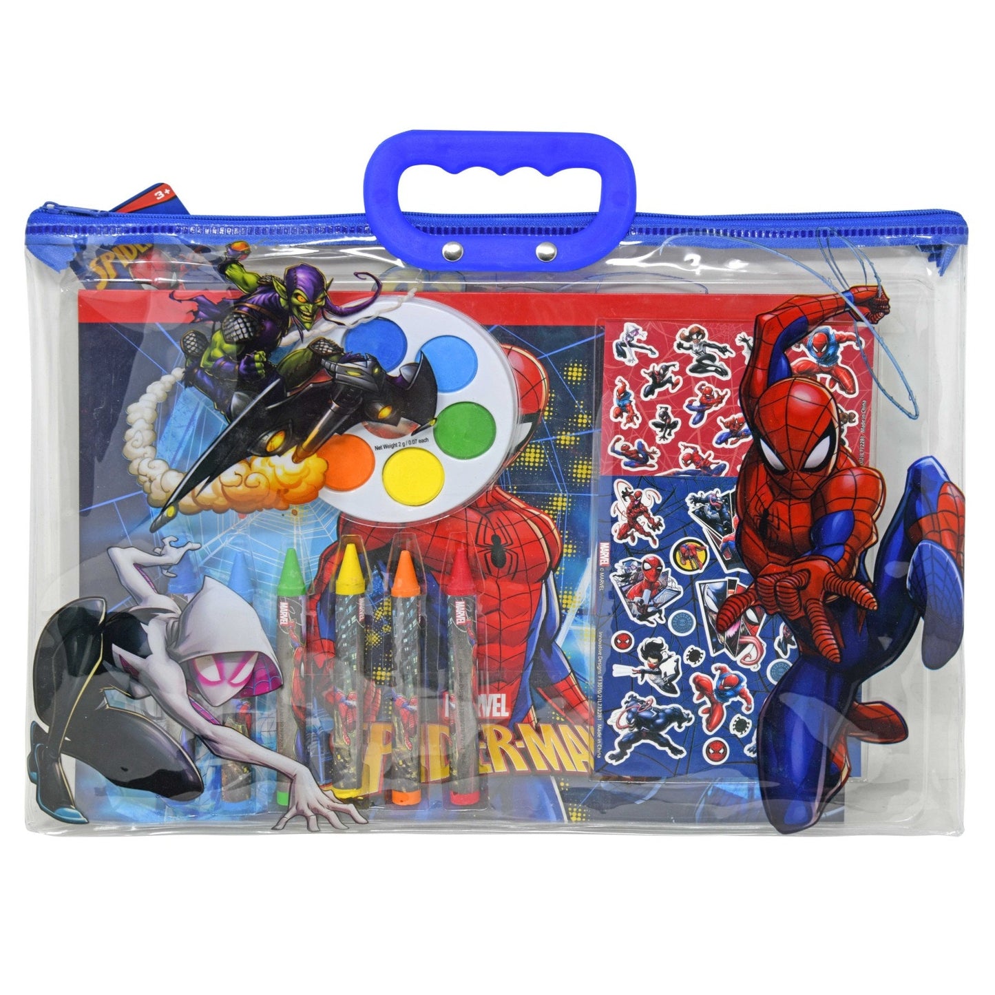 Spiderman 12pc Stationery in Zipper Tote Set
