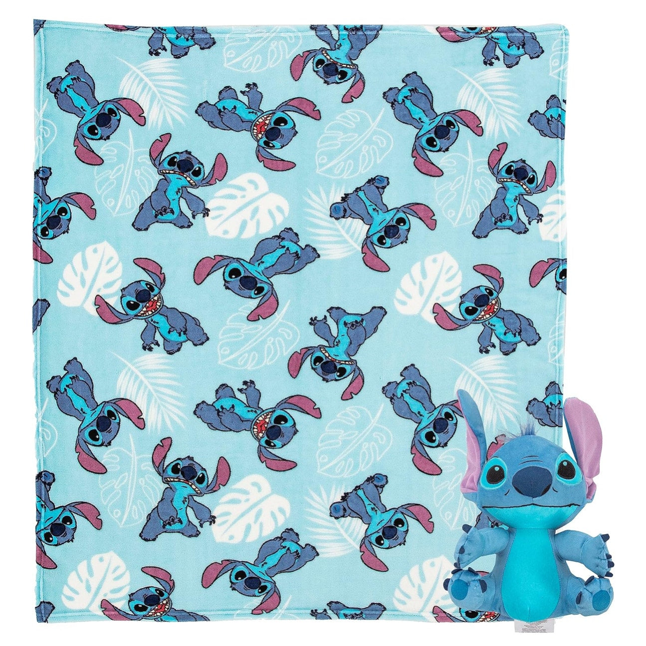 Lilo & Stitch Character Hugger Pillow & Silk Touch Throw Blanket Set, 40" x 50"