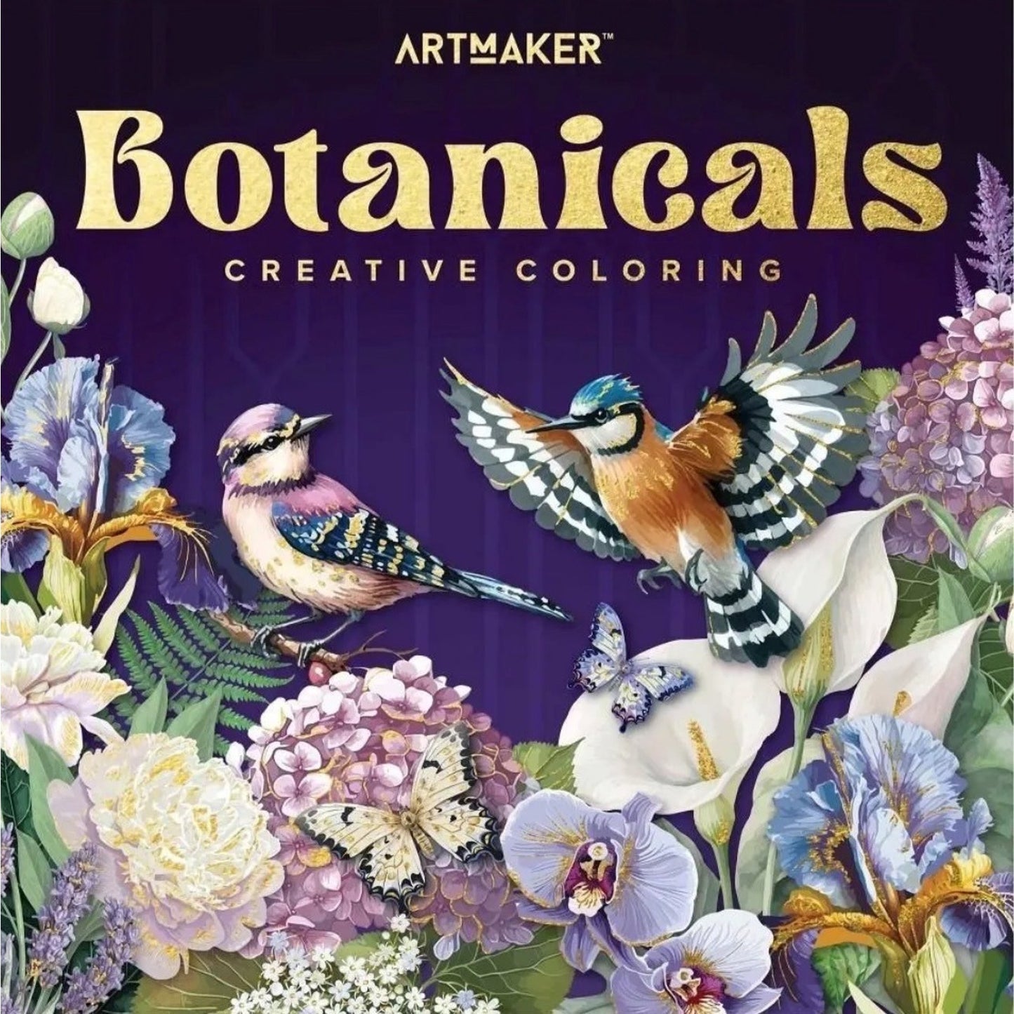 2 PZHinkler Books Art Maker – Botanicals Creative Coloring | Adult Coloring Book