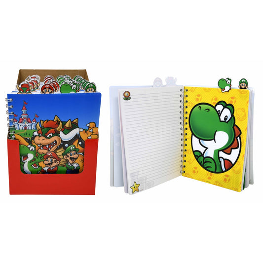 Mario 4 Tabbed Spiral Journal