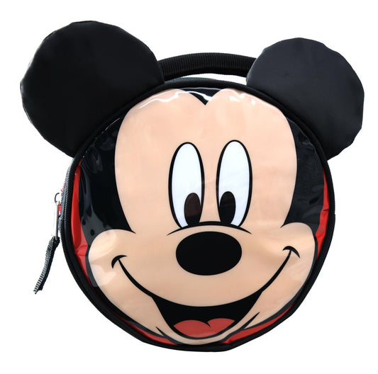 Mickey Shiny PVC Round Lunch Bag with Ears