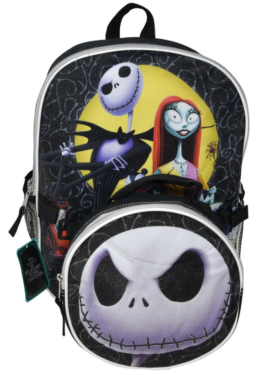 Nightmare Before Christmas 16" Backpack with shaped Lunch Bag