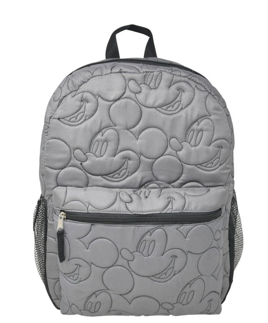 Mickey Quilted Embroidered 16" Backpack