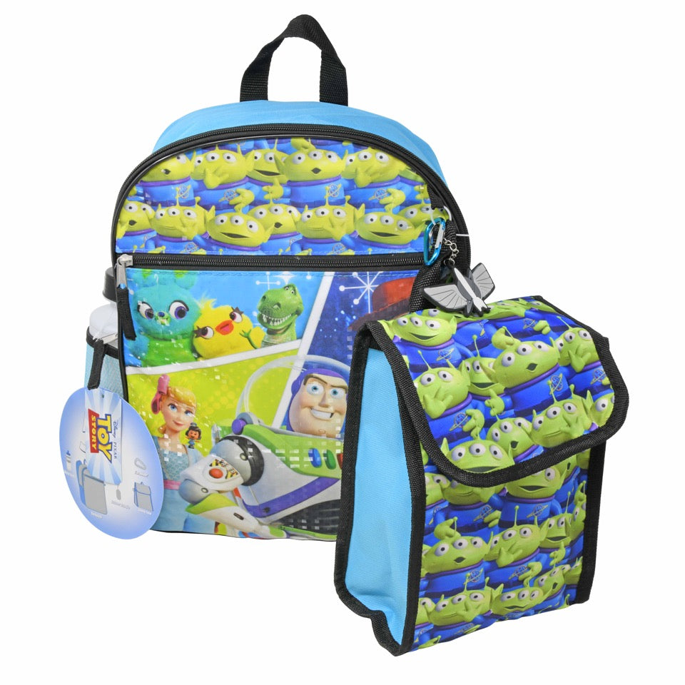 Buzz Lightyear 16" Backpack 5pc Set with Lunch Kit, Bottle, Keychain &